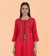 Festive Red Sharara Set-RC5632