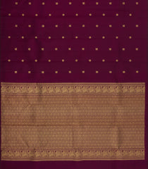 Maroon Handloom Kanchipuram Silk Saree With Annam Buttas-KA15096