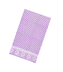 Lavender Printed Jaipur Cotton Saree With Floral Motifs-JC1627