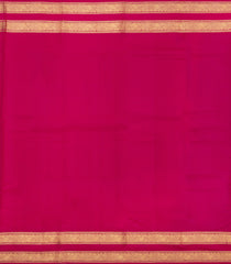 Purple Woven Pure Silk Saree With Zari Buttas & Contrast Border-EC2617
