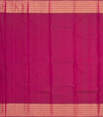 Dark Peach Handloom Kanchipuram Silk Saree With Buttas & Contrast Border-KA13098