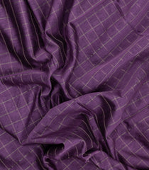 Lilac Handloom Maheswari Silk Cotton Saree With Checks-SC4962