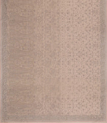 Dusty Peach Woven Blended Georgette Saree With Embroidered Floral Motifs-EN1865
