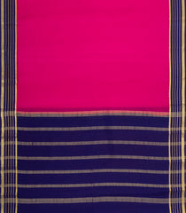Pink Woven Mysore Silk Saree With Contrast Zari Border-MS3866