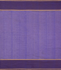 Blue Handloom Silk Cotton Saree With Veldari Stripes-SC4577