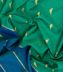Aquamarine Handloom Kanchipuram Silk Saree With Buttas-KA15213