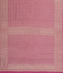 Magenta Woven Mysore Silk Saree With Floral Motifs-MS3532