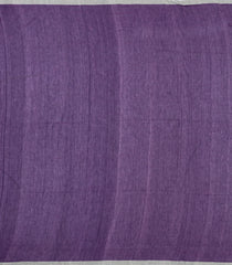 Purple Handloom Bengal Cotton Saree With Tribal Motifs-BG1997