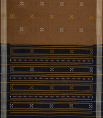 Oil Mustard Woven Orissa Cotton Saree With Buttas-OR0880