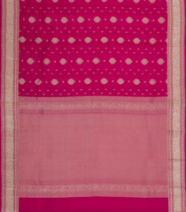 Pink Kanchipuram Silk Saree With Floral Zari Buttas-KA14914