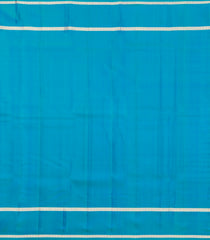 Cyan Woven Pure Silk Saree With Zari Checks-EC2602