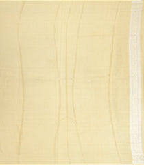 Yellow Handloom Banarasi Tissue Silk Saree With Floral Vine Motifs-BE1409