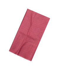Dark Peach Woven Tussar Silk Saree With Checks-TU3337