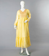 Sunshine Yellow Tier Dress -Yellow