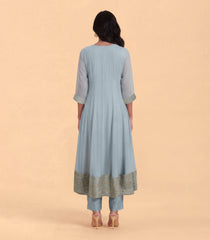 Grey Georgette Festive Anarkali Set -RC5659