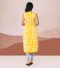 Yellow Printed Kurta-Yellow-M