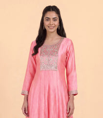 Light Pink Festive Anarkali Set-RC5645