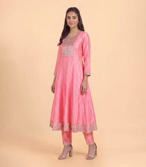 Light Pink Festive Anarkali Set-RC5645