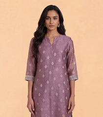 Mauve Pink Chanderi Kurta Set -RC5663