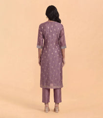 Mauve Pink Chanderi Kurta Set -RC5663