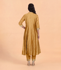 Mustard Gold Festive Anarkali Set-RC5656