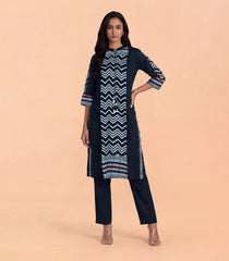 Black Geometric Printed Co-Ord Set-CO5016