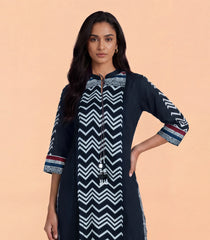 Black Geometric Printed Co-Ord Set-CO5016