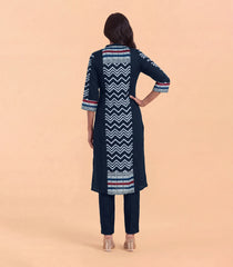 Black Geometric Printed Co-Ord Set-CO5016