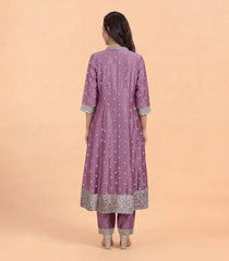 Onion Pink Embroidered Festive Anarkali Set -RC5660
