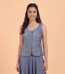Pastel Lavender Sharara Set-RC5640