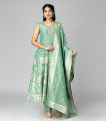 Pastel Green Festive Kurta Set-RC5594