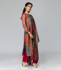 Deep Pink Printed Festive Kurta Set-RC5581