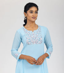 Sky Blue festive Co-Ord set-CO5002