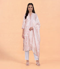 White Floral Printed Kurta Set-RC5672