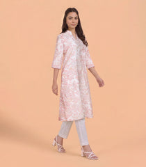 White Floral Printed Kurta Set-RC5672