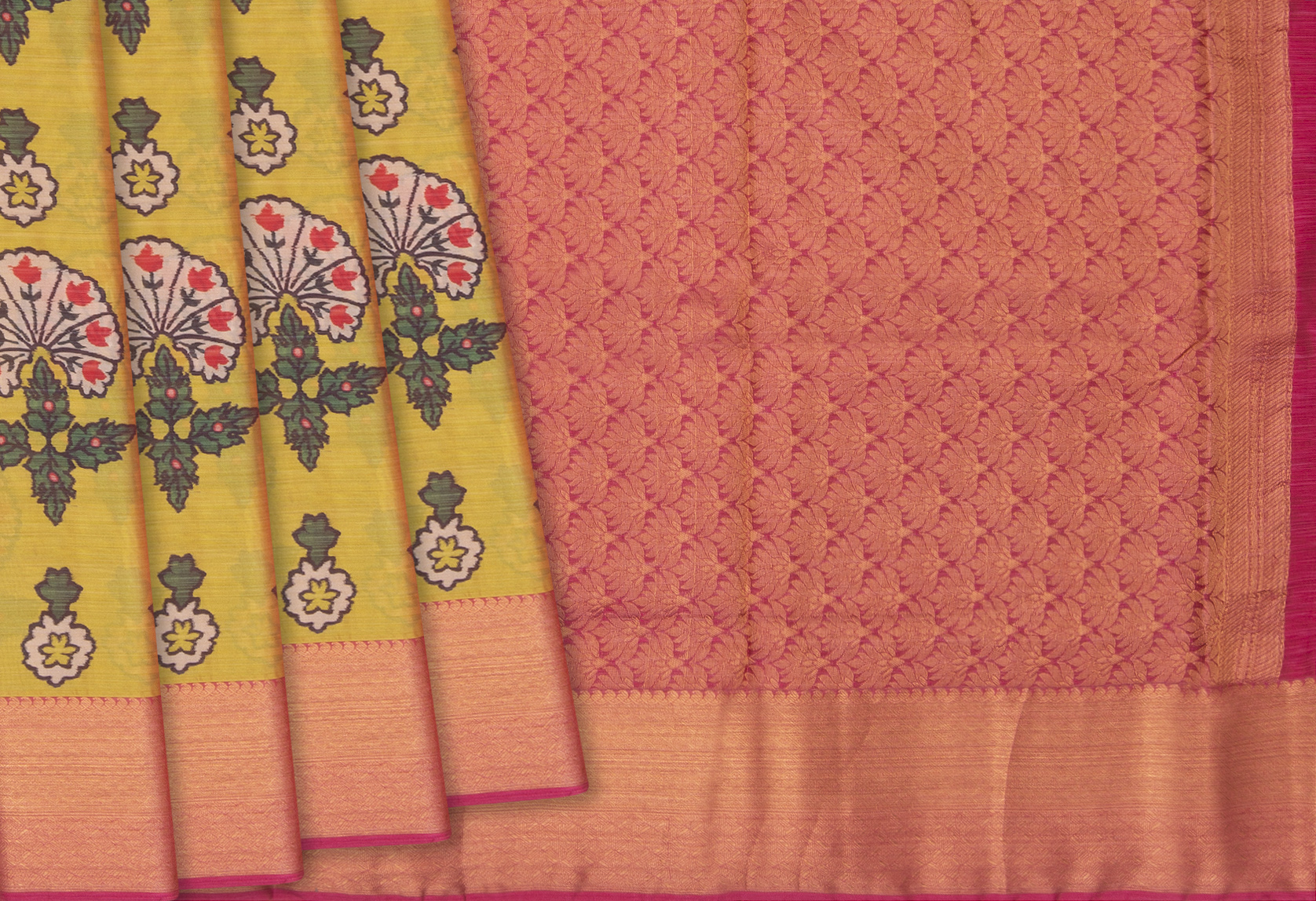 Wedding & Bridal Collection Silk Sarees in Yellow Colors & Prints