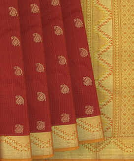 Buy Naishu Trendz Women's Silk Blend Woven Zari Design Kanjeevaram Saree  with Blouse Fabric(DWT Solid green) at Amazon.in