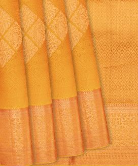 Mango Yellow Kanchipuram Silk Saree Mango Motifs

