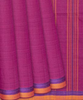 Pink handloom Cotton Saree 
