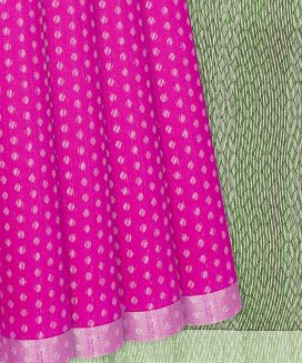 Hot Pink Soft Silk Saree With Coin Motifs
