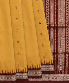 Yellow Handwoven Orissa Saree