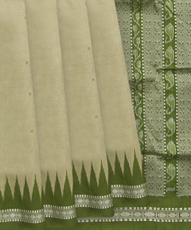 Leaf Green Handwoven Orissa Cotton Saree