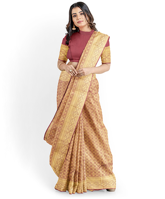 Handloom Kora Cotton Sarees, 6.3 m at Rs 3600/piece in Kanchipuram | ID:  2851496731697